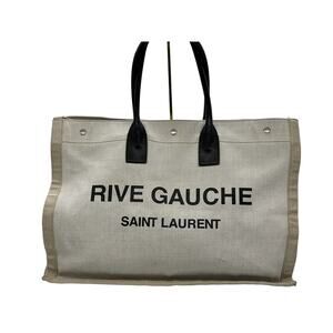 Saint Laurent Beige‎ Large Rive Gauche Noe Cabas Tote Bag*Dust Bag and COA